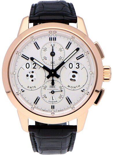 IWC Herreklokke IW381701 Ingenieur Sølvfarget/Lær Ø45 mm IWC Herreklokke IW381701 Ingenieur Sølvfarget/Lær Ø45 mm
