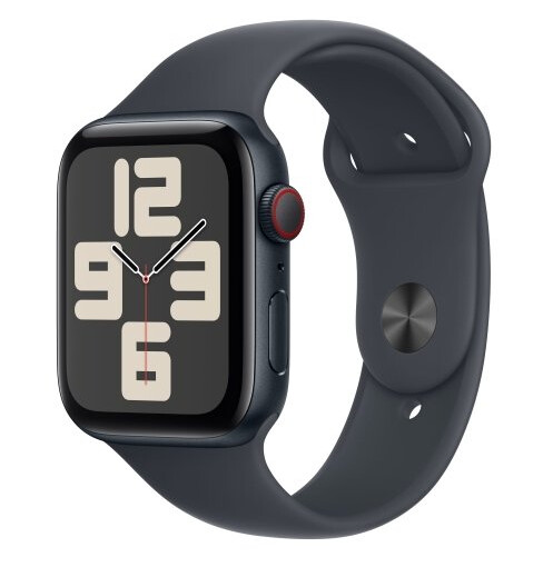 Apple Watch SE 2. Generasjon 44mm Smartklokke Midnattsaluminium med Sportsrem M/L Apple Watch SE 2. Generasjon 44mm Smartklokke Midnattsaluminium med Sportsrem M/L