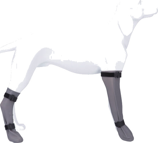 Trixie XL Beskyttelsessokk i Silikon for Hund - Grå 12cm/45cm Trixie XL Beskyttelsessokk i Silikon for Hund - Grå 12cm/45cm