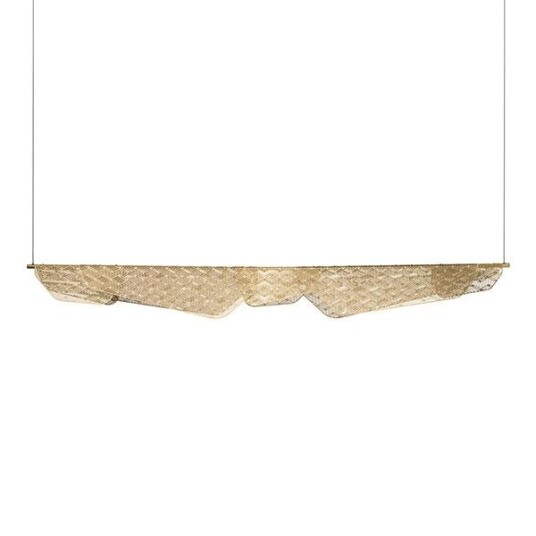 Petite Friture MEDITERRANEA 160 CM Dimbar Taklampe Børstet Messing Petite Friture MEDITERRANEA 160 CM Dimbar Taklampe Børstet Messing