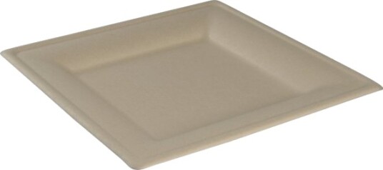 Fibertallerken Abena Gastro 26X26x1,9Cm Nature Sukkerrør 10 Stk.