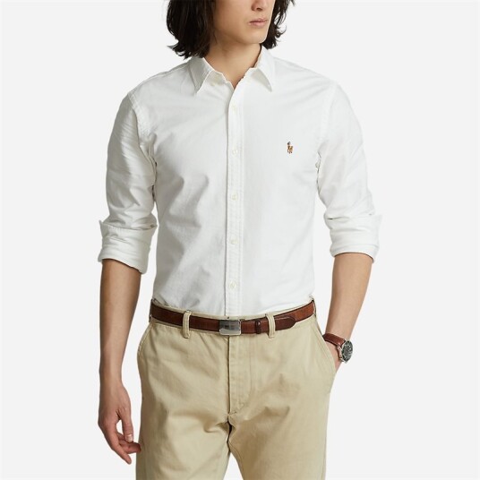 Ralph Lauren Slim Fit Oxford Shirt - White
