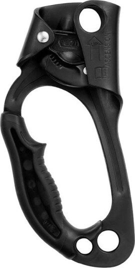Petzl Tauklemme Ascension Pro Venstre Svart