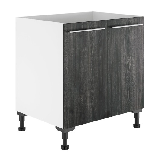 Alterna Vaskerom: Benkeskap B60-80xd60xh72cm m/2 Dører Mørk eik / 80cm