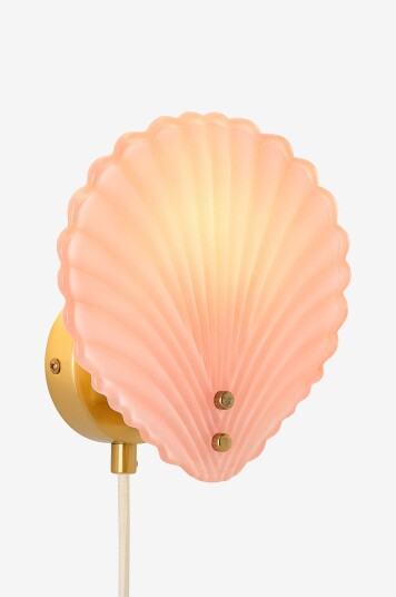 Ellos Home Vegglampe Shella Rosa Ellos Home Vegglampe Shella Rosa