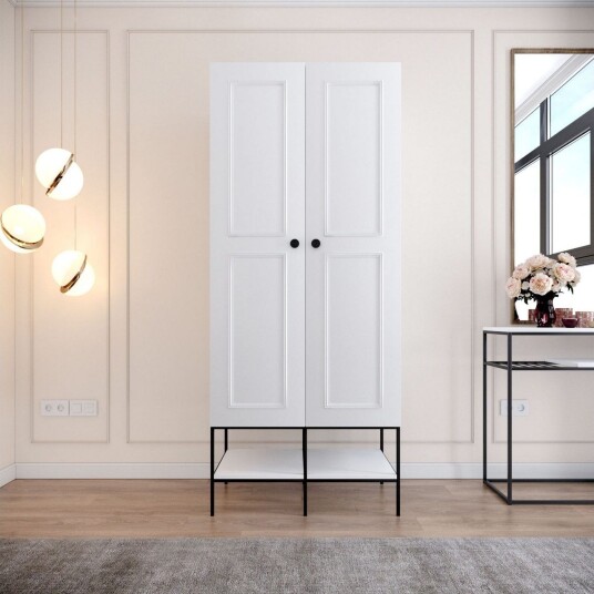 Elesham Garderobe 50x84 - Hvit
