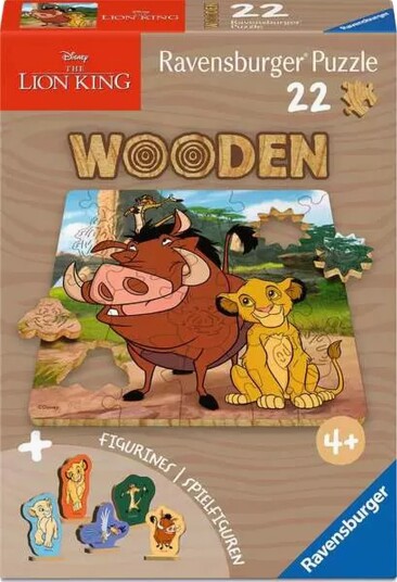 Ravensburger Løvenes Konge Trepuslespill 22 Brikker