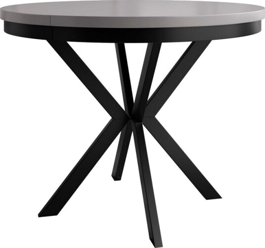 Sereth Matbord 100 cm Rund - Grå/Svart