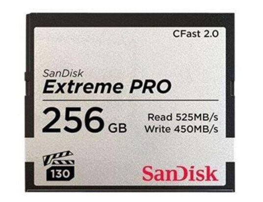 SanDisk Extreme Pro CFast 2.0-card - 525/450MB - 256GB SanDisk Extreme Pro CFast 2.0-card - 525/450MB - 256GB