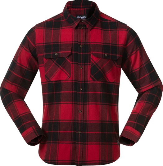 Bergans Nordmarka Flanellskjorte Herre Red/Black Check S