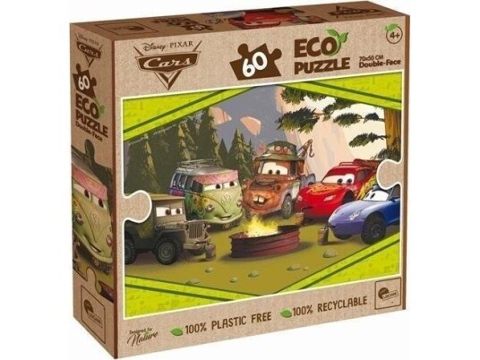 Lisciani Lisciani Disney Pussel Eco To-Sidige Biler 60 El.