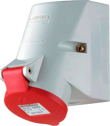 Mennekes CEE Vegguttak (5-polet, 16A) 400V IP44 Mennekes CEE Vegguttak (5-polet, 16A) 400V IP44