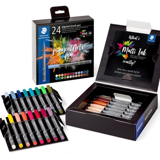 Staedtler Brush Pen Pigment 24 pcs assorted 371C24-1