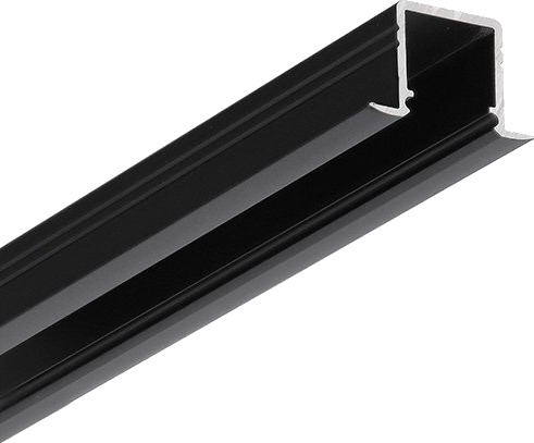 Topmet 2m aluprofil SMART IN10 AC2/Z Sort anodisert innfelt LED skinne Topmet 2m aluprofil SMART IN10 AC2/Z Sort anodisert innfelt LED skinne