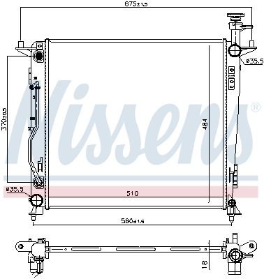Radiator NISSENS 606428