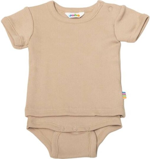 Joha ribbet body med t-skjorte Beige Joha ribbet body med t-skjorte Beige