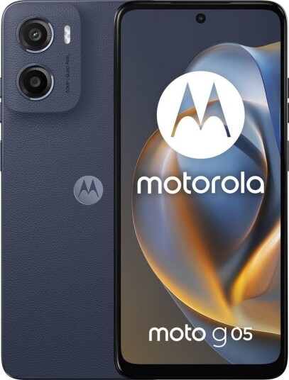 Motorola Moto G05 4GB RAM 256GB Internminne Denim Blå Mobiltelefon