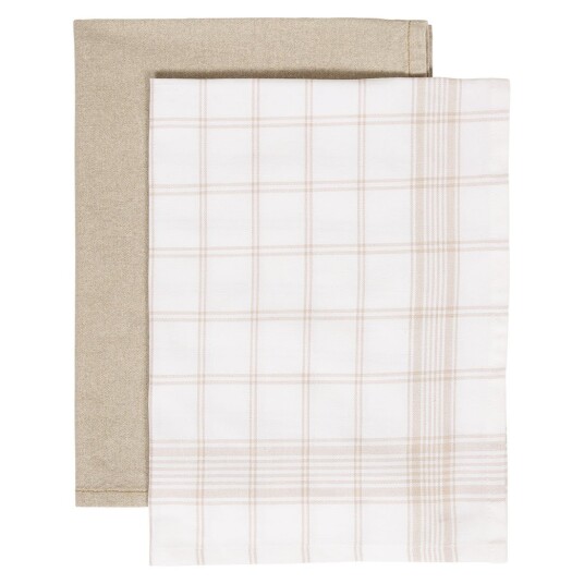 Kjøkkenhåndkle Olava 2pk Beige