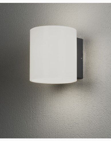 Konstsmide Foggia vegglampe High Power LED 10W mørkgrå/opal glass. 7859-372 Konstsmide Foggia vegglampe High Power LED 10W mørkgrå/opal glass. 7859-372