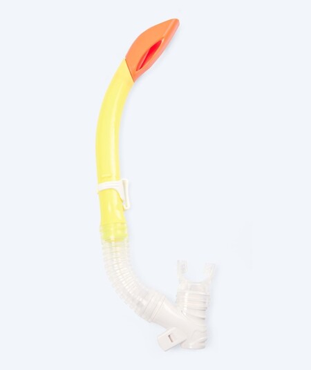 Watery Semi-Dry snorkel til barn - Triton - Gul Watery Semi-Dry snorkel til barn - Triton - Gul