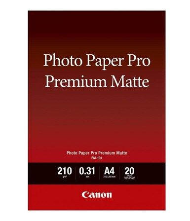 Canon Paper PM-101 / 8657B005 Premium Matte A4 - 20 sheets Canon Paper PM-101 / 8657B005 Premium Matte A4 - 20 sheets