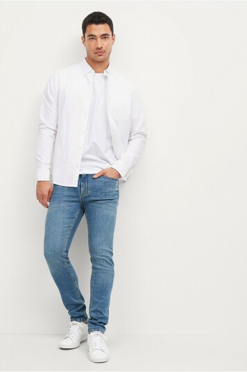 Ellos Collection Jeans Nate Slim Fit Blå