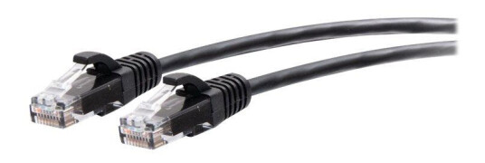 C2G 12ft (3.6m) Cat6a Snagless Unshielded (UTP) Slim Ethernet Network Patch Cable - Black - koblingskabel - 3.6 m - svart