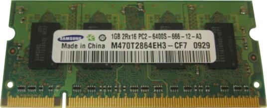 Samsung 1GB DDR2 800MHz CL6 SODIMM M470T2864EH3 CF7 Samsung 1GB DDR2 800MHz CL6 SODIMM M470T2864EH3 CF7