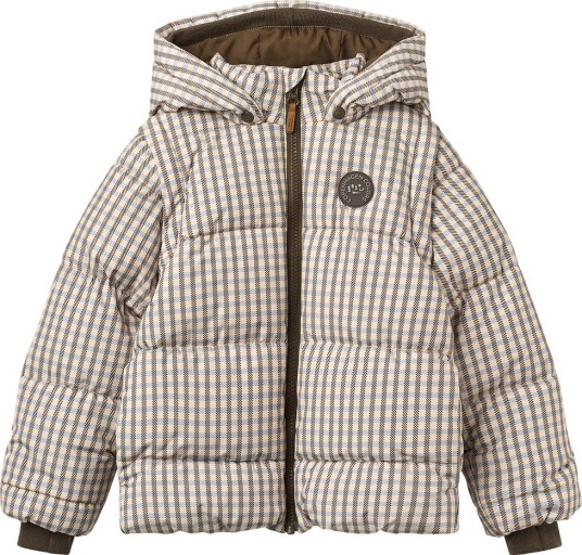 Copenhagen Colors 2 In 1 Puffer Jacket W. Removable Sleeves CHECK AOP 122 Copenhagen Colors 2 In 1 Puffer Jacket W. Removable Sleeves CHECK AOP 122