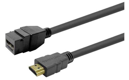 VIVOLINK Keystone Black HDMI Female to
