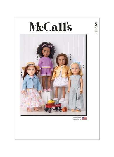 McCall's 8523 - Dukkeklær OS  one size 