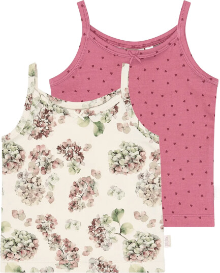 Petit Piao Ppstar Girls Undershirt 2 Pack Cream 104