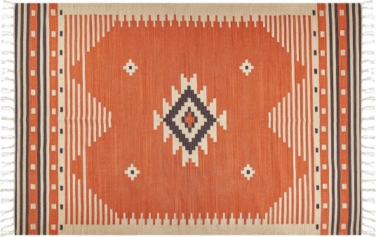 Gavar Bomullsteppe 200x300 cm - Oransje