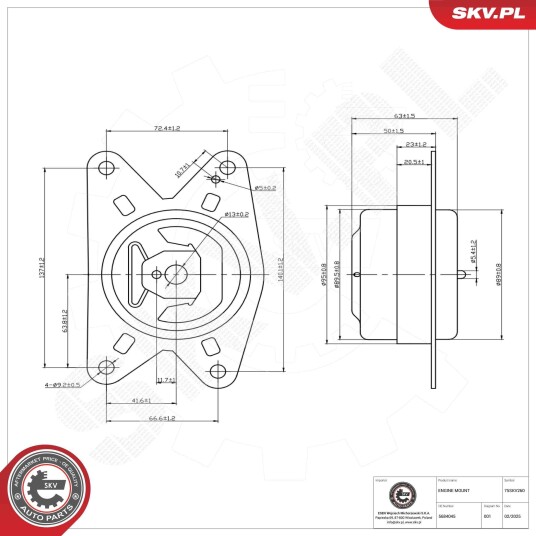 Motorfeste ESEN SKV 75SKV260