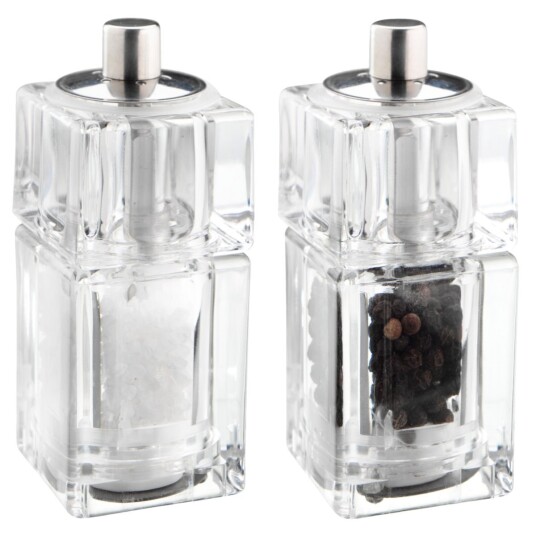 Vega Salt& pepperkvern Alma 2.5cl 3.8x9x3.8 cm (BxHxD) Transparent 2 Stykk / Forpakning Vega Salt& pepperkvern Alma 2.5cl 3.8x9x3.8 cm (BxHxD) Transparent 2 Stykk / Forpakning