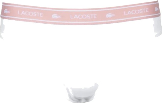Lacoste Stripe Logo Tanga White S