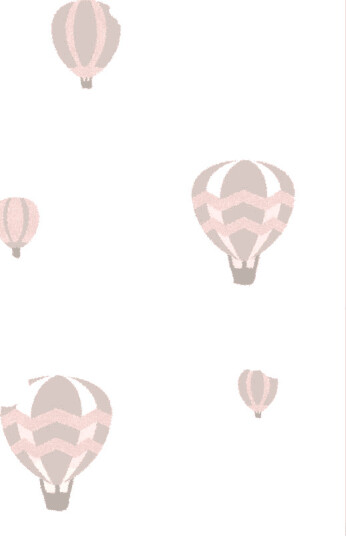 Barneteppe Balloons rosa Størrelse: 120 x 160 cm