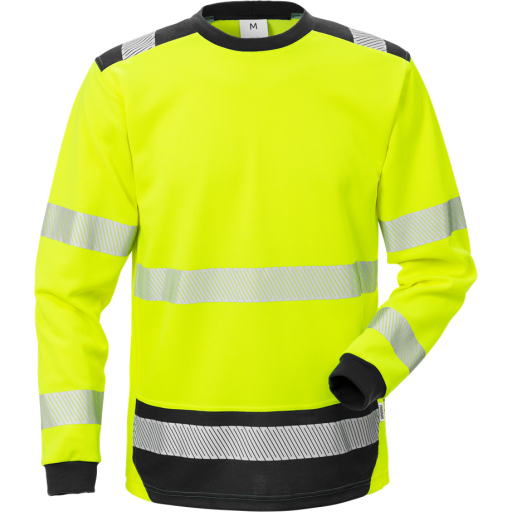 Fristads T-Shirt Långärmad 7724 Thv, Klass 3 Varsel Gul/svart Xl