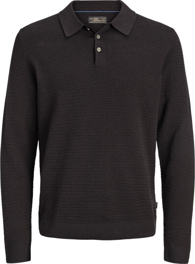 Jack & Jones Jprbluriley Knit Polo Ls Brown M