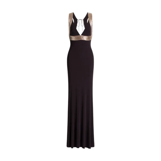 Alberta Ferretti Dame Kjoler Brun S,