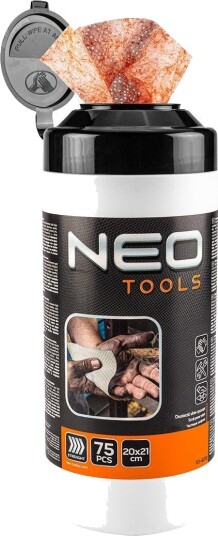 NEO Tools 10 408 V??tservietter med skuremiddel Citrus 75 stk.