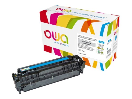Armor - Cyan - Kompatibel - Tonerpatron Alternativ For: Hp Cc531a - For Hp Color Laserjet Cm2320fxi Cm2320n Cm2320nf Cp2025 Cp2025dn Cp2025n Cp2025x
