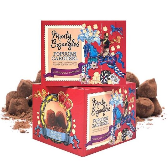 Monty Bojangles Sjokoladetrøffel - Popcorn 150 G Monty Bojangles Sjokoladetrøffel - Popcorn 150 G