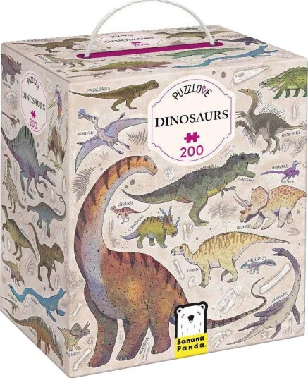 Banana Panda Puzzlove Puslespill 200 Brikker Dinosaur