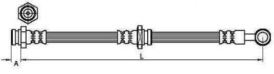 Bremseslange METZGER 4110629