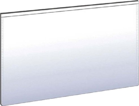 Magnetlomme Mag View Magnetsystem 80 X220 Flad Lang Til Pallereol Åben Hvid Pakke A 50 Stk