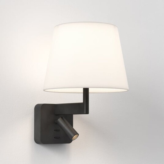 Beaumont reader vegglampe uten skjerm Svart