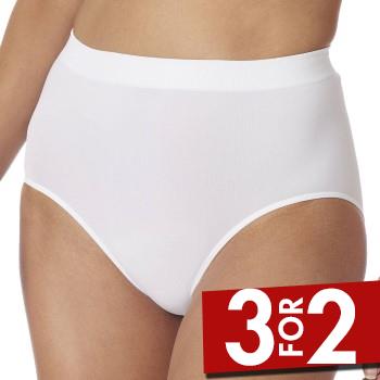 Schiesser Truser Retro Slip Hvit polyamid Small Dame