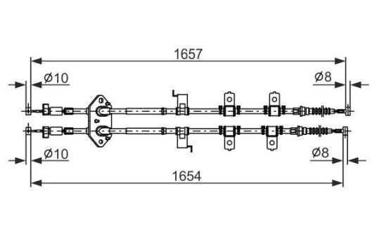 Bremsewire BOSCH 1 987 482 896