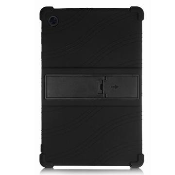 Lenovo Tab M10 Gen 3 silikonetui med støtteben sort